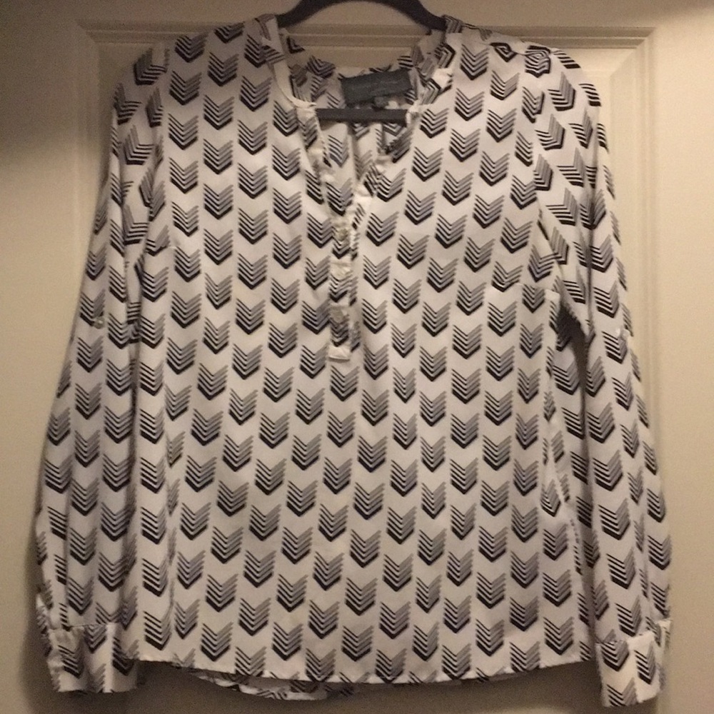 Chevron Print Blouse